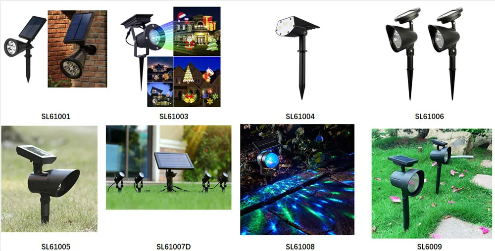 500 Lumen Per Light IP65 Water-Resistant Solar Powered Lawn Light Solar LED Spotlight Garden Landscape Lamp with Inserting Pole for Outdoor Pathway