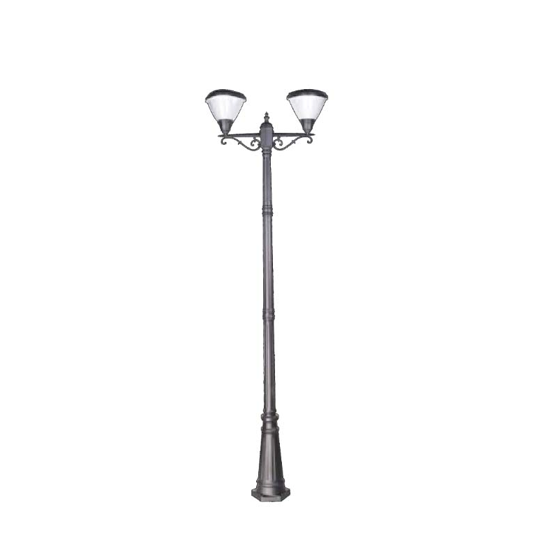 Manufacturer Wholesale 10W Outdoor Top LED Garden Lighting Solar Power Post Light with Pole