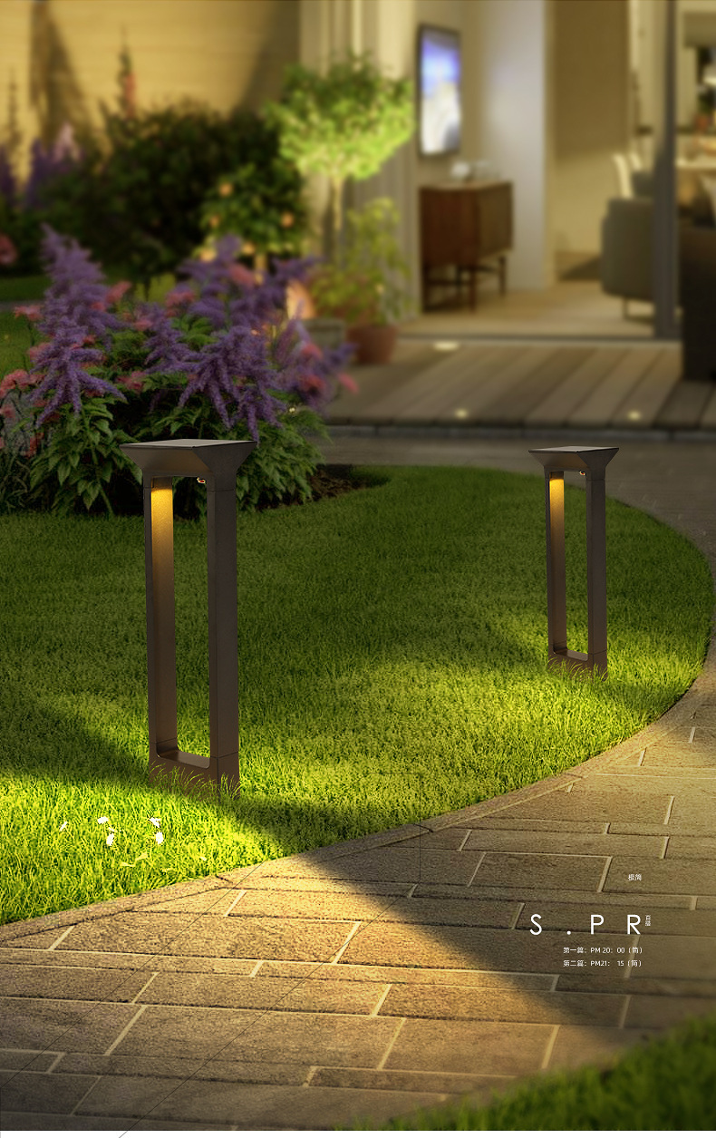 Outdoor Garden Solar Led Bollard Light components