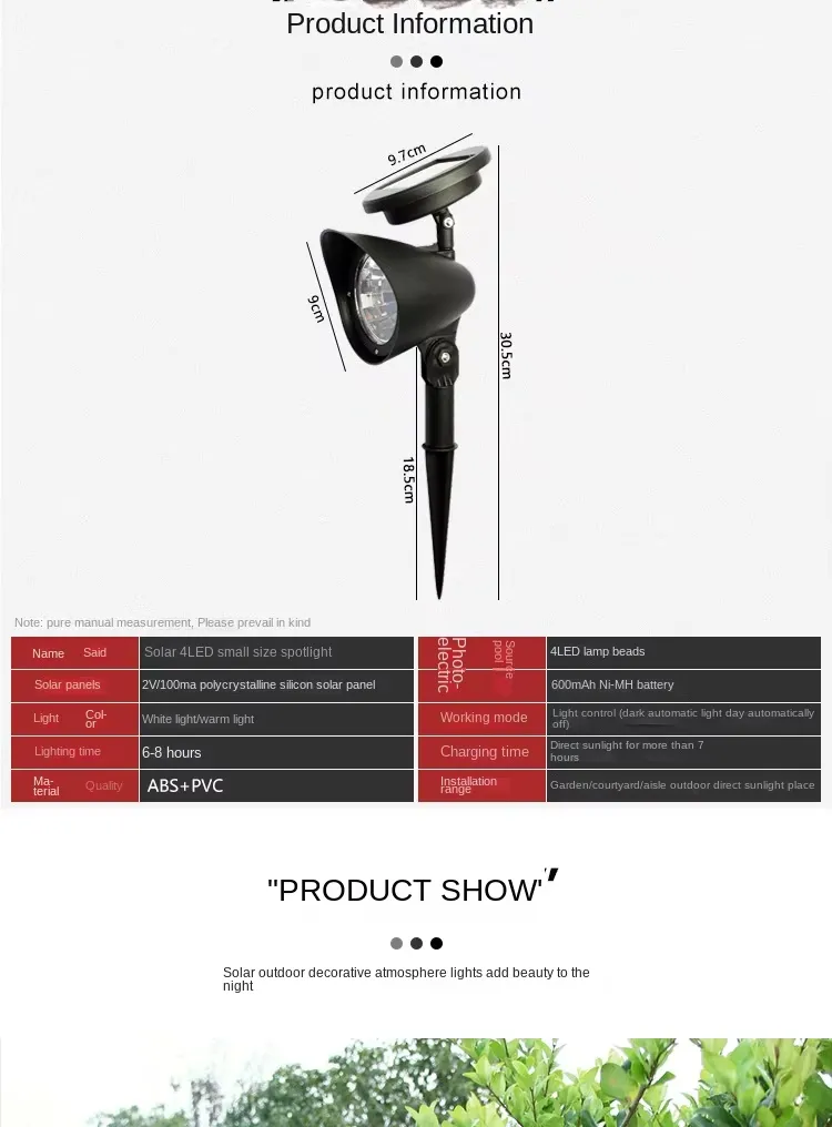 Solar garden light