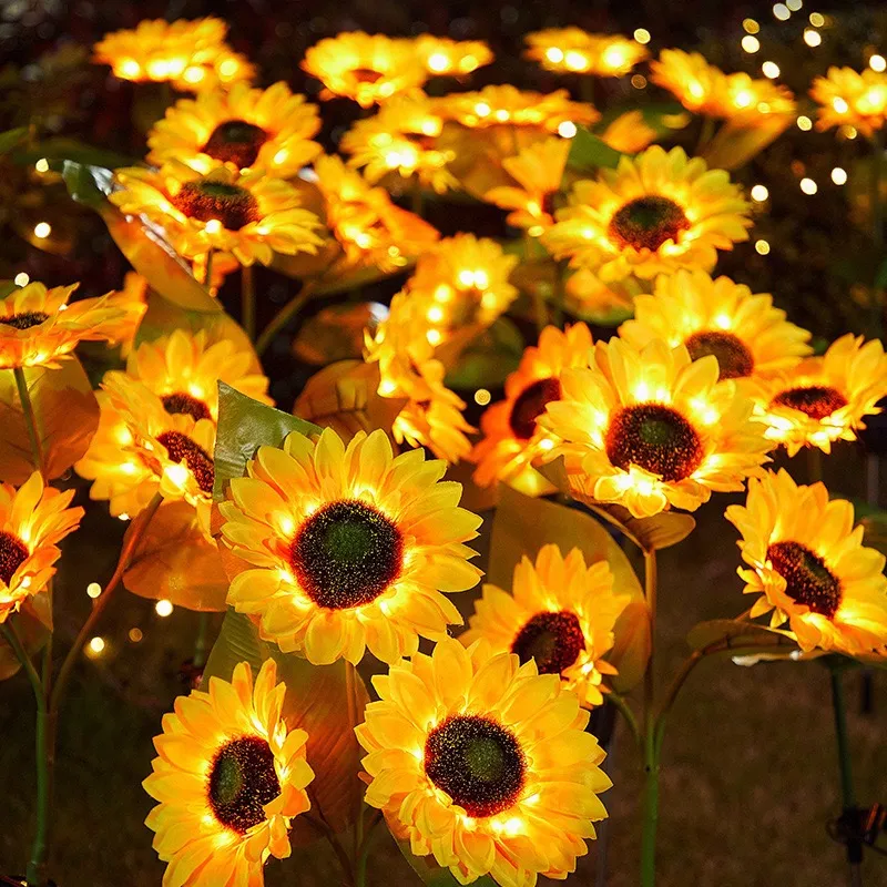 Solar Sunflower Light