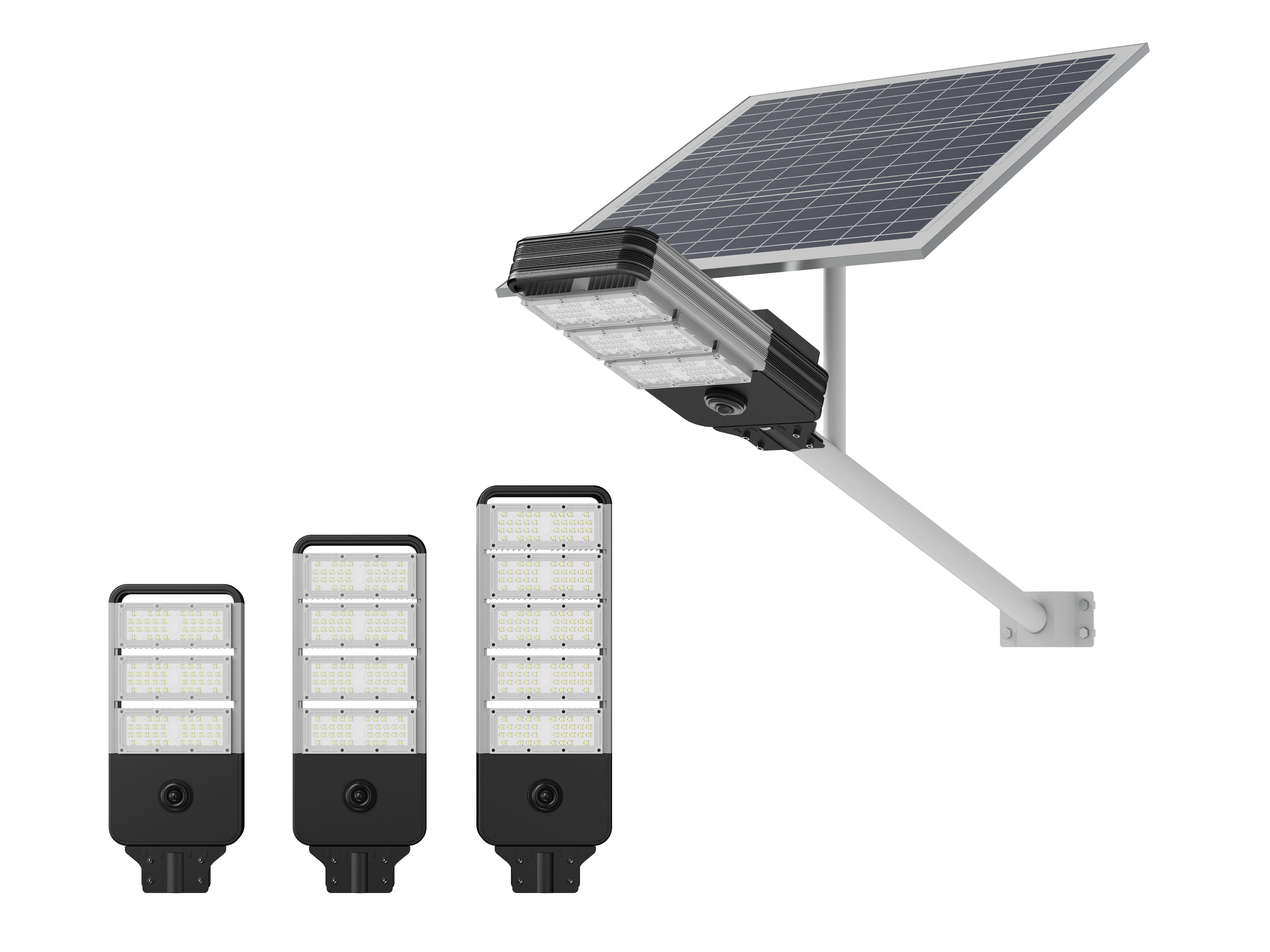 Factory Supply Efficient Smart LED Solar Street Lamp Waterproof IP65 Split Lamp