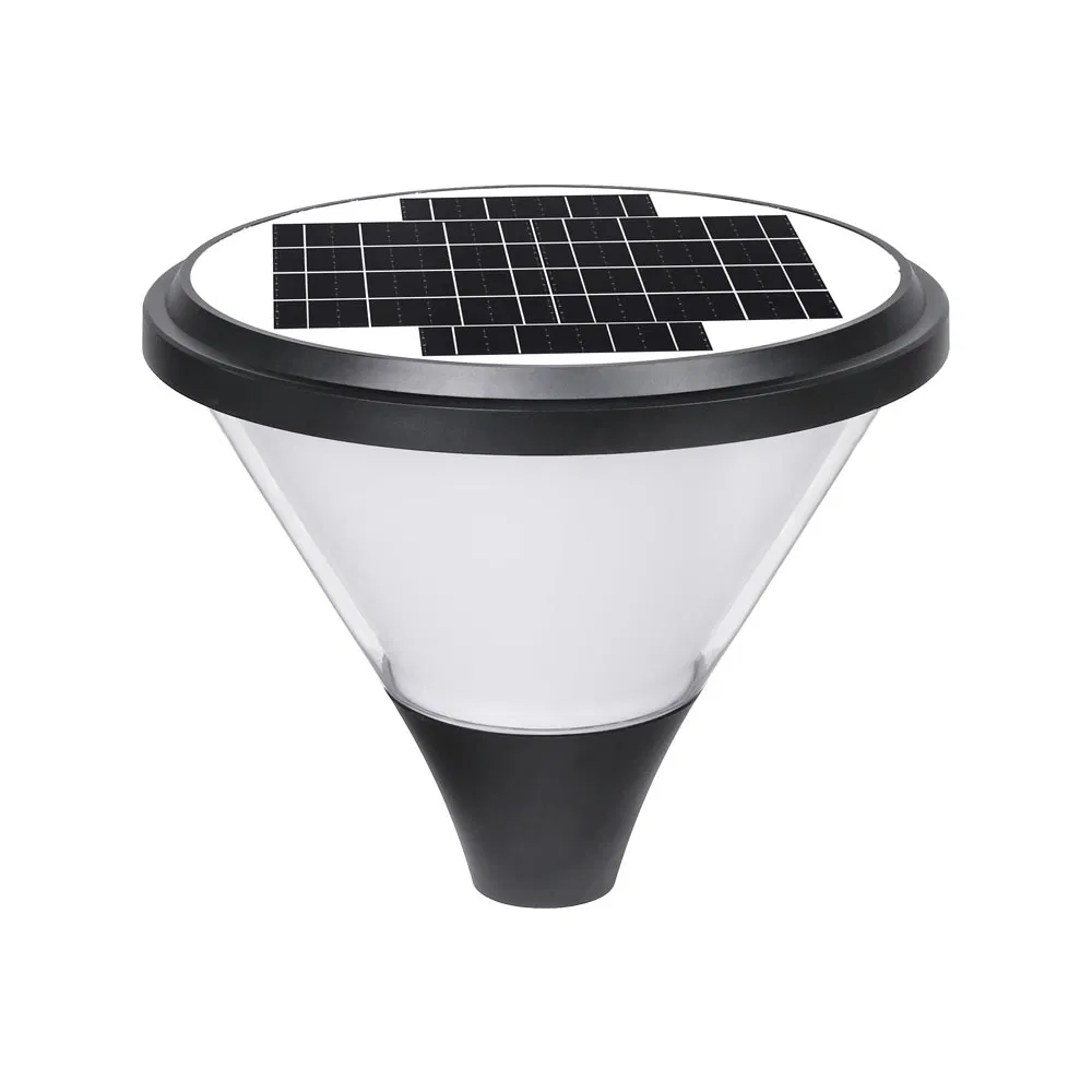 New Arrival Public Post Top Lighting Solar-Powered Outdoor Garden Lights with Pole