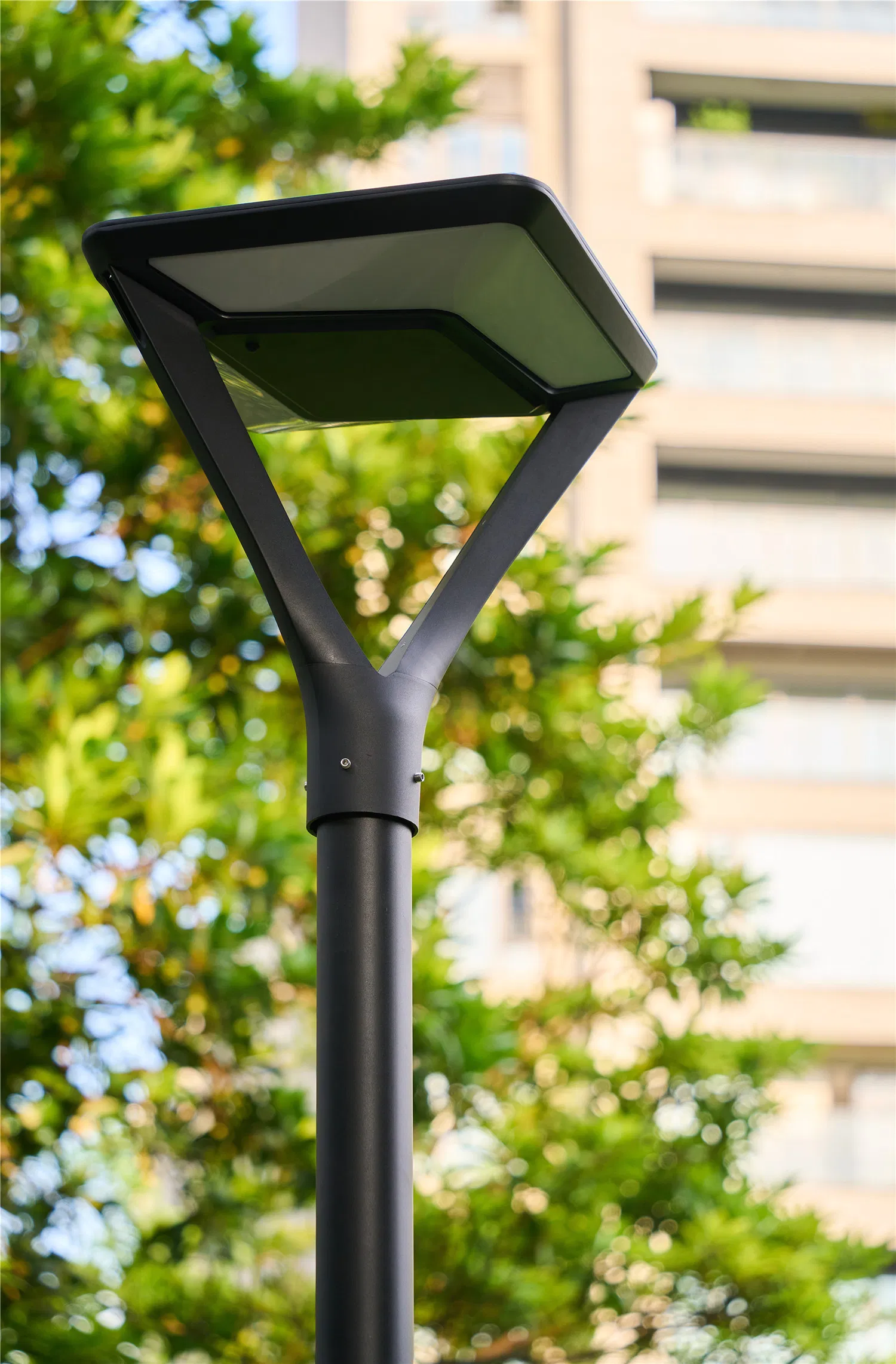 Solar Post Top Light Front View
