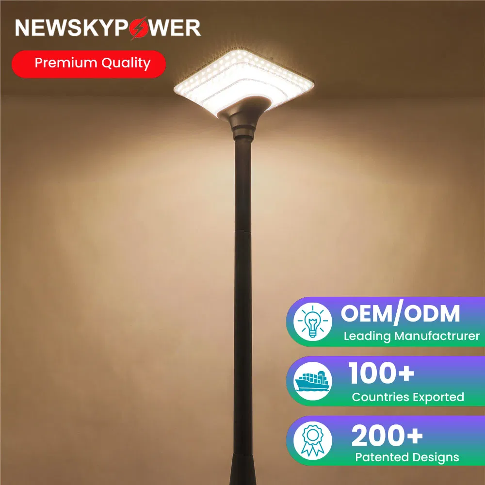 Outdoor IP65 Waterproof Decorative Solar Post Top Light for Garden Yard Hotel