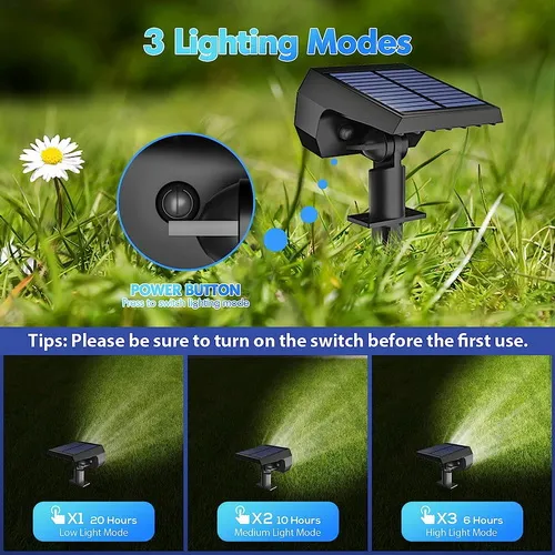 59 LEDs Solar Landscape Spotlights