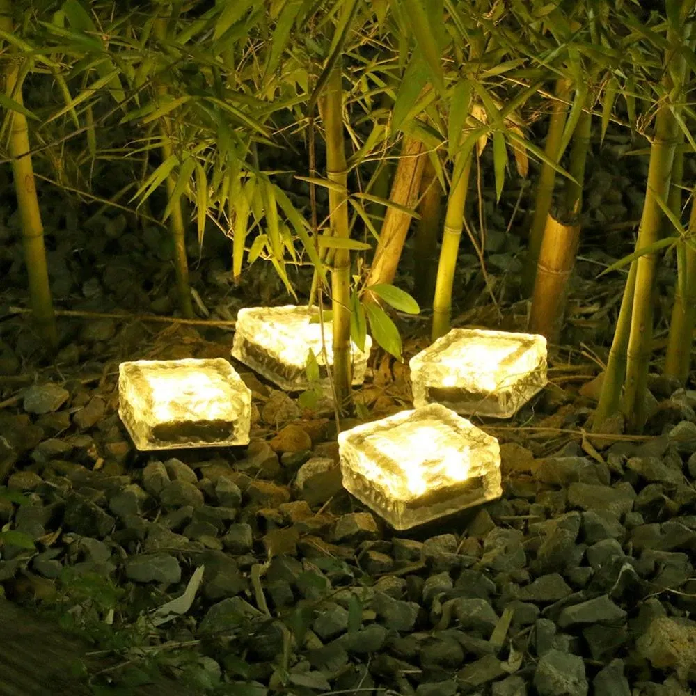 Waterproof Outdoor Solar Ground Lights for Stairs Step Pathway Deck Lamp Wyz19673