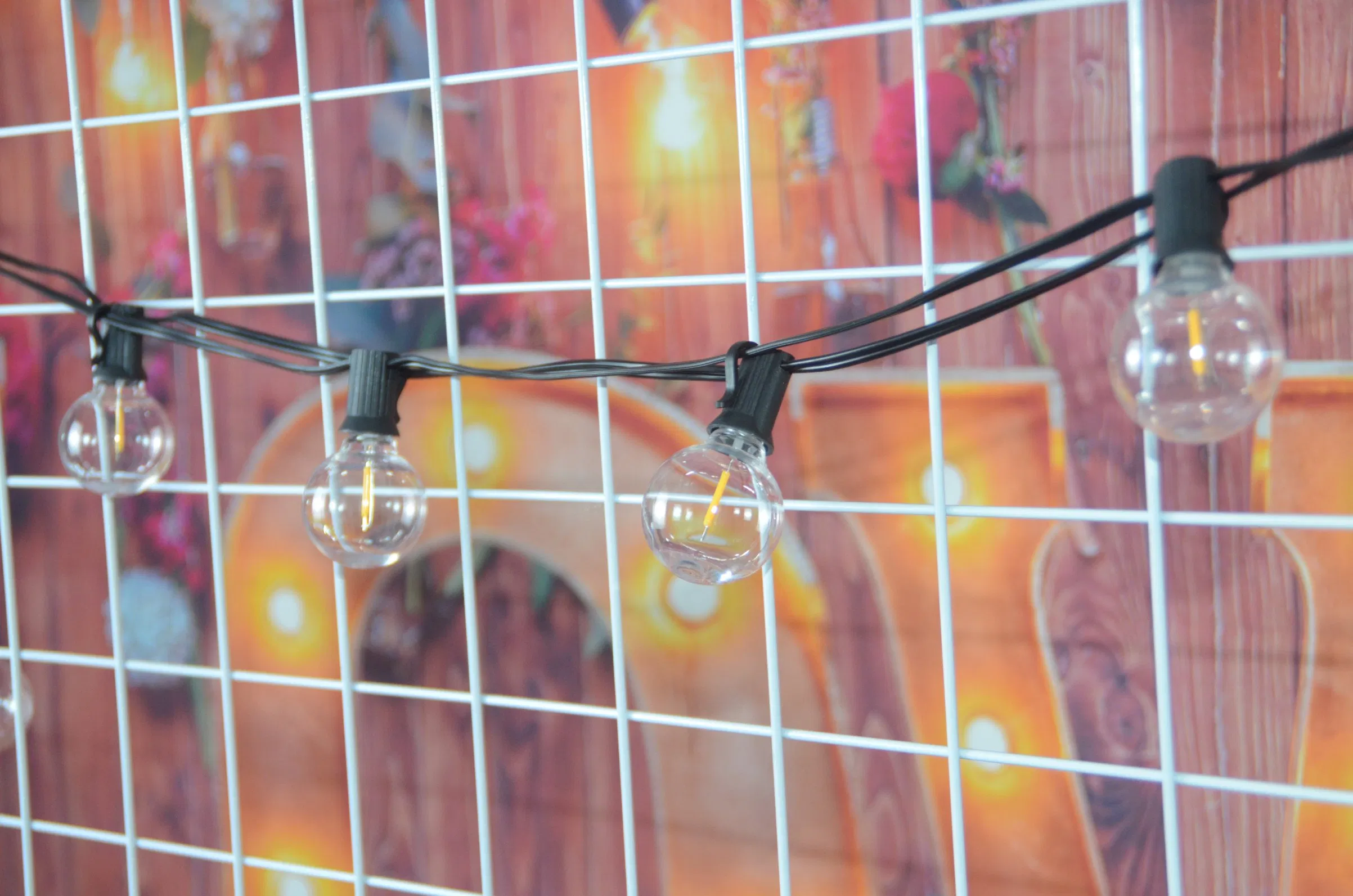 Outdoor Decorative Festival Solar String Light G40 LED Bulb Garden Camping Light