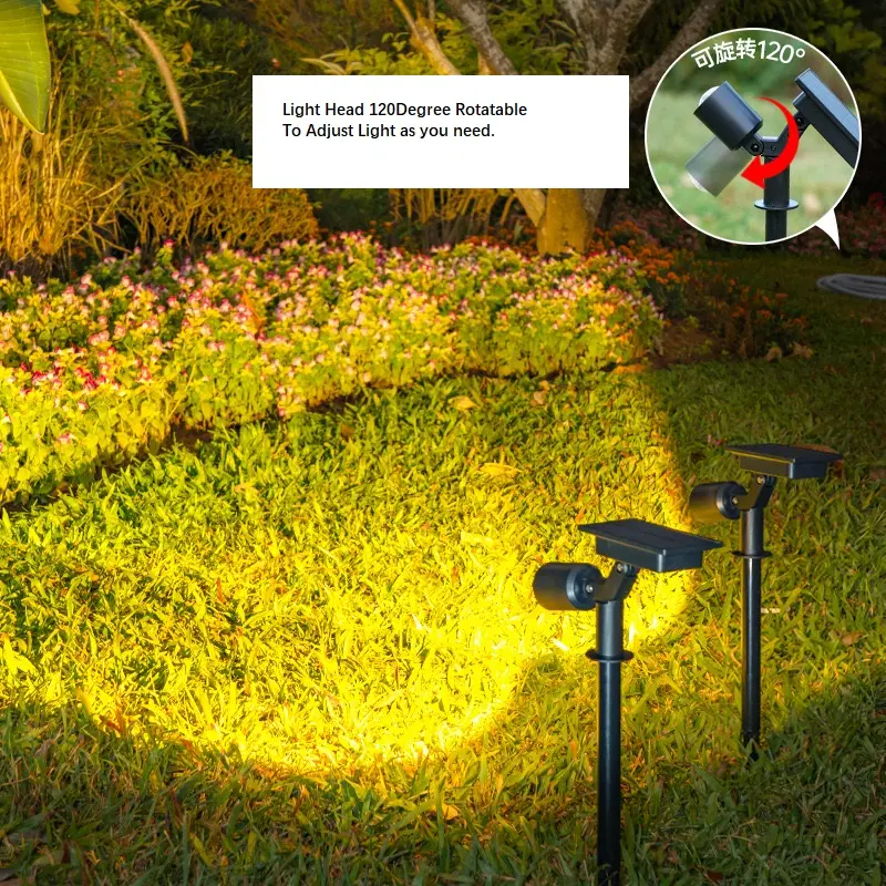Solar Garden Light Outdoor Spot Lights Warm White Garden Yard Patio Tree Landscape Lawn Lamp