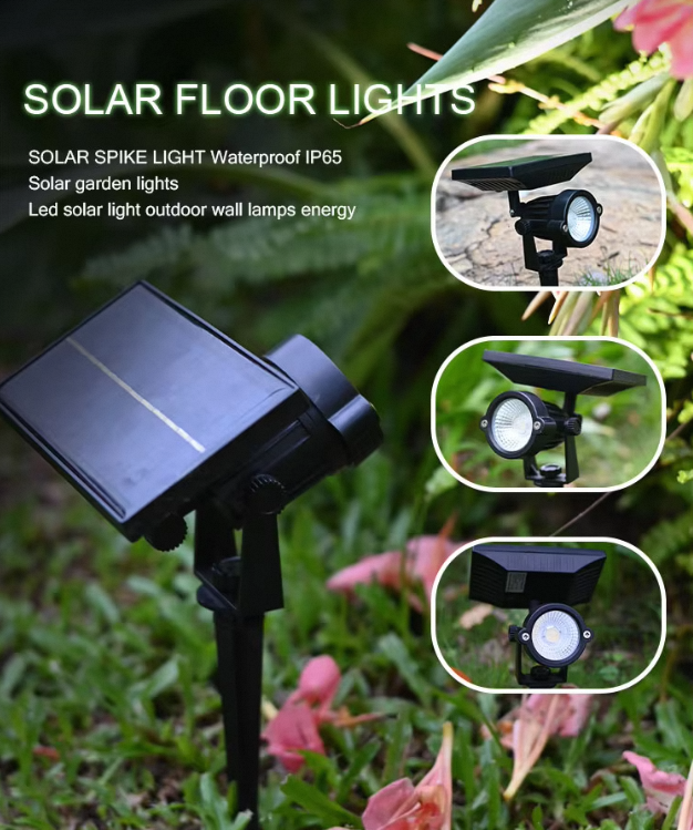 IP65 Solar Light Led Garden Pathway Landscape Lawn Spot Light 5W 3000K 6000K RGB Outdoor Waterproof Lamp