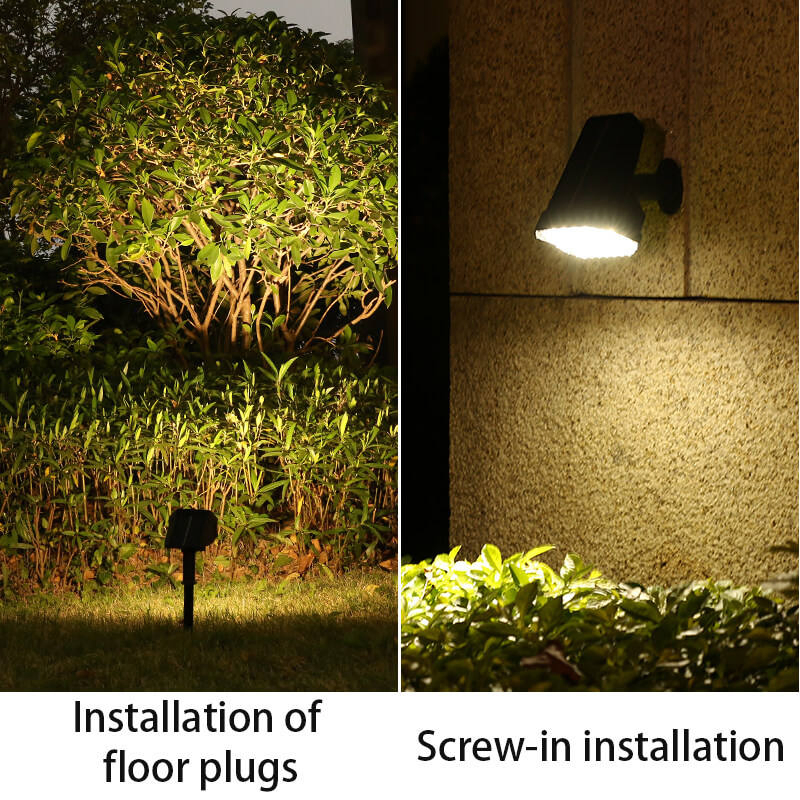 Black IP65 Waterproof Solar Garden Spot Light Landscape Outdoor Solar LED Spotlight for Trees