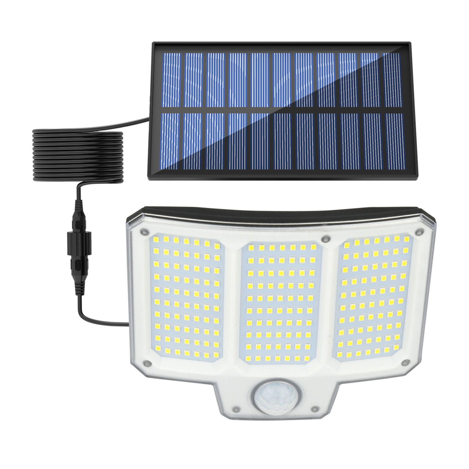 Outdoor Waterproof Garden Lamp Human Induction Road Lighting Garage Street Lamp Solar 210 LED Rotating Split Wall Lamp