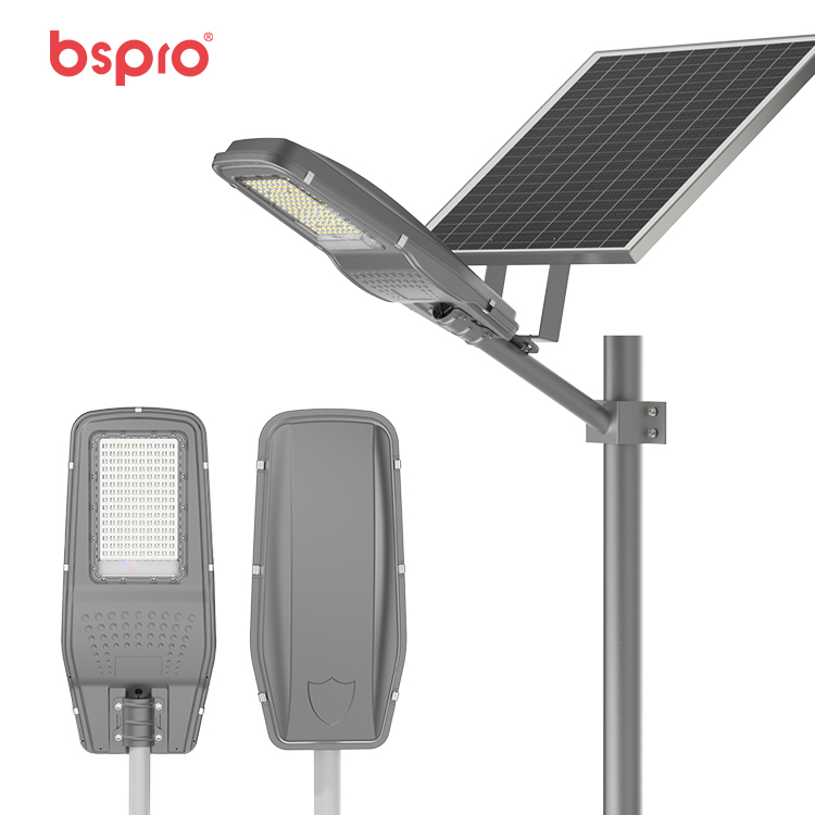 Engineering Super Bright Waterproof 50W Aluminum Street Light Polysilicon Split Solar Light for Garden &amp; Road IP65 Rated