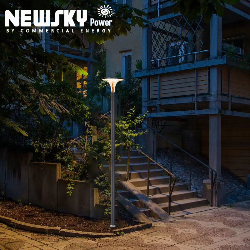 9W IP65 Post Top Solar Lights for Walking Paths with Pole