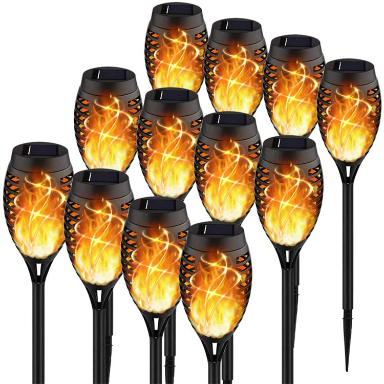 Outdoor Waterproof Lawn Flame Lamp Solar Powered Led Light Solar Garden Light Dancing Flicker Flame Light Landscape Yard