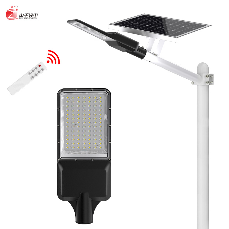 Solar Lamp Commercial LiFePO Lithium Battery IP65 Waterproof Outdoor Die-casting Aluminum Split Separated Led Solar Street Light