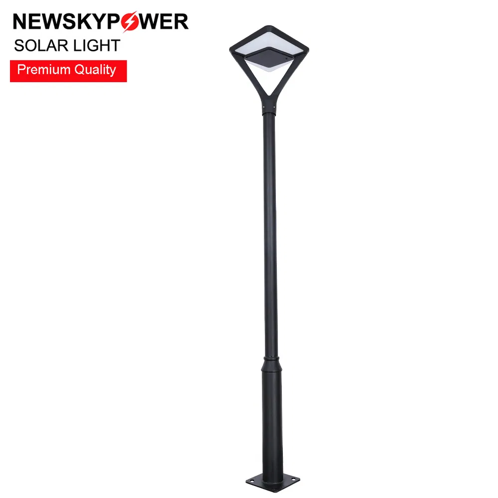 Modern Design Aluminum Solar Post Top Light LED Street Lamp for Residential Pathway