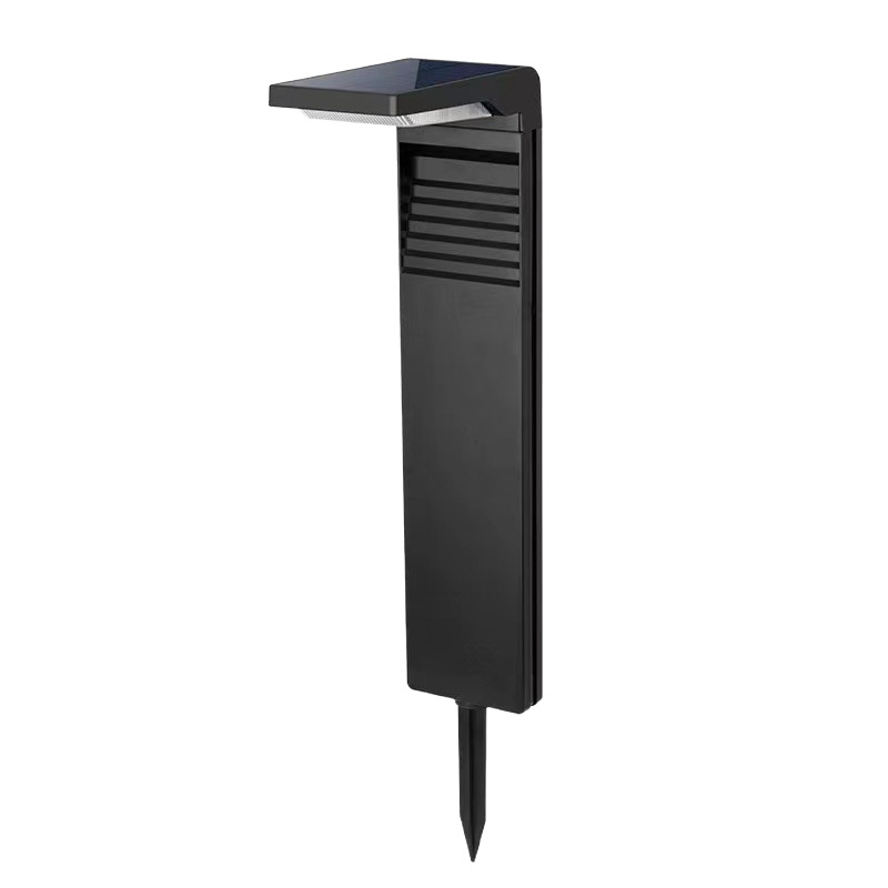 Modern Outdoor Garden Solar Powered Bollard Lamp IP65 Waterproof LED Spot Pathway Lawn Lights Small For Landscape Decoration