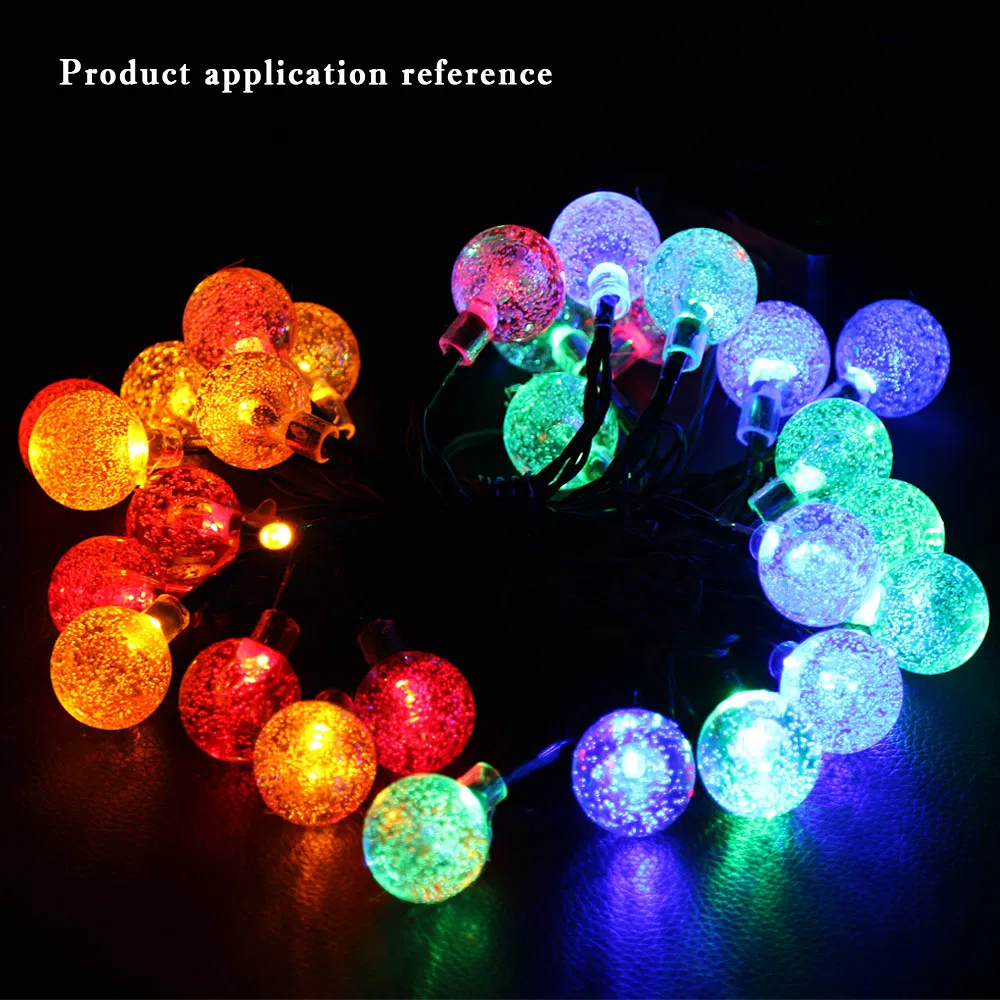 Wedding Party Multicolorful Ground Wall Solar String Strip Decoration LED Bulb Ball Lamp Light