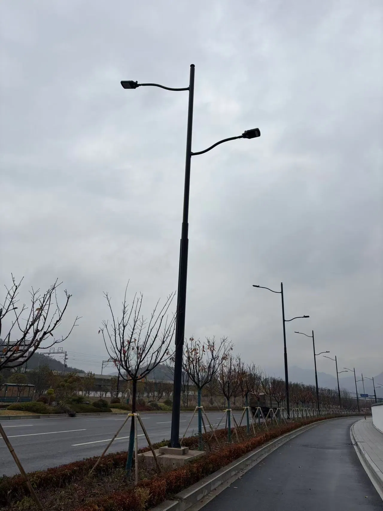60W Eco Lampsystem Great Park Pathways All in One Solar Street Light