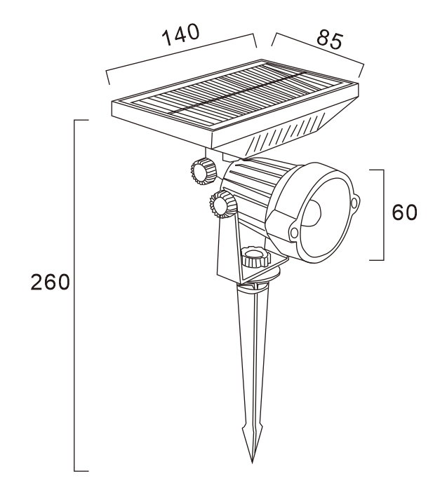 IP65 Solar Light Led Garden Pathway Landscape Lawn Spot Light 5W 3000K 6000K RGB Outdoor Waterproof Lamp