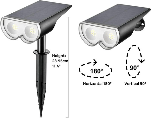 59 LEDs Solar Landscape Spotlights