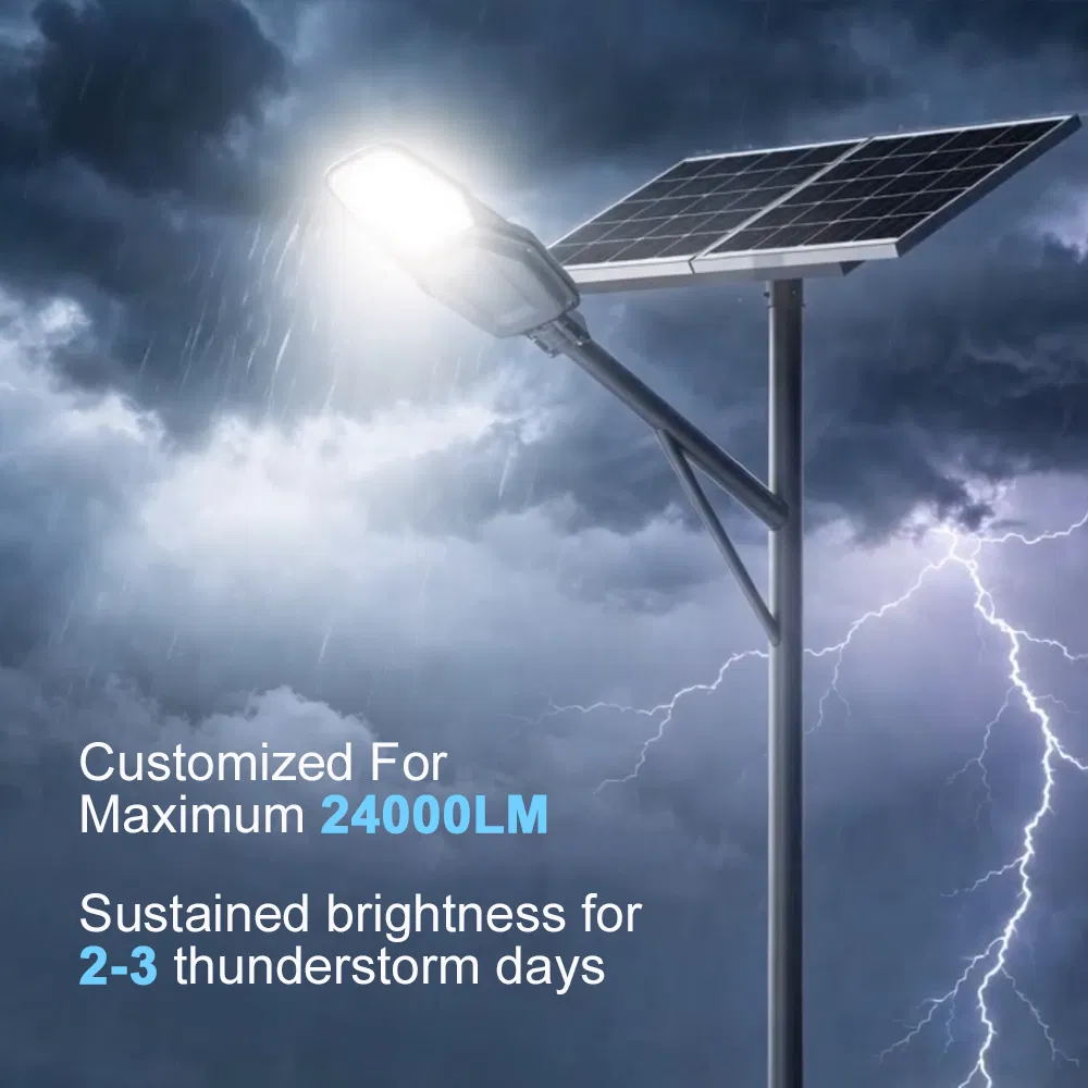 Outdoor Solar Power Light 3000W Integrated LED Solar Street Light with Radar Adaptive Lighting