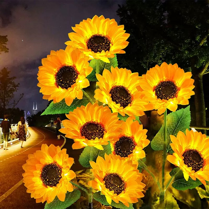 Solar Power LED String Lights Sunflower Design Christmas Decoration Light for Festival