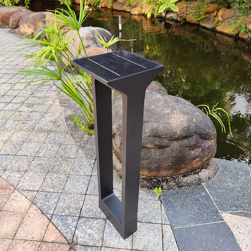 5W IP65 Aluminum Outdoor Garden Solar Led Bollard Lights Solar Led Lawn Light For Garden