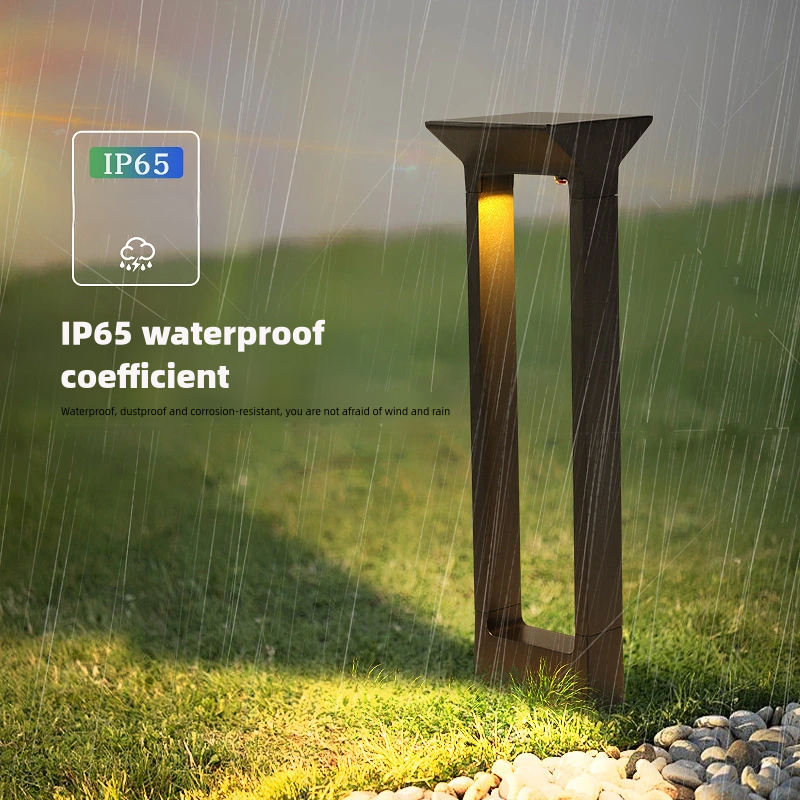 5W IP65 Aluminum Outdoor Garden Solar Led Bollard Lights Solar Led Lawn Light For Garden
