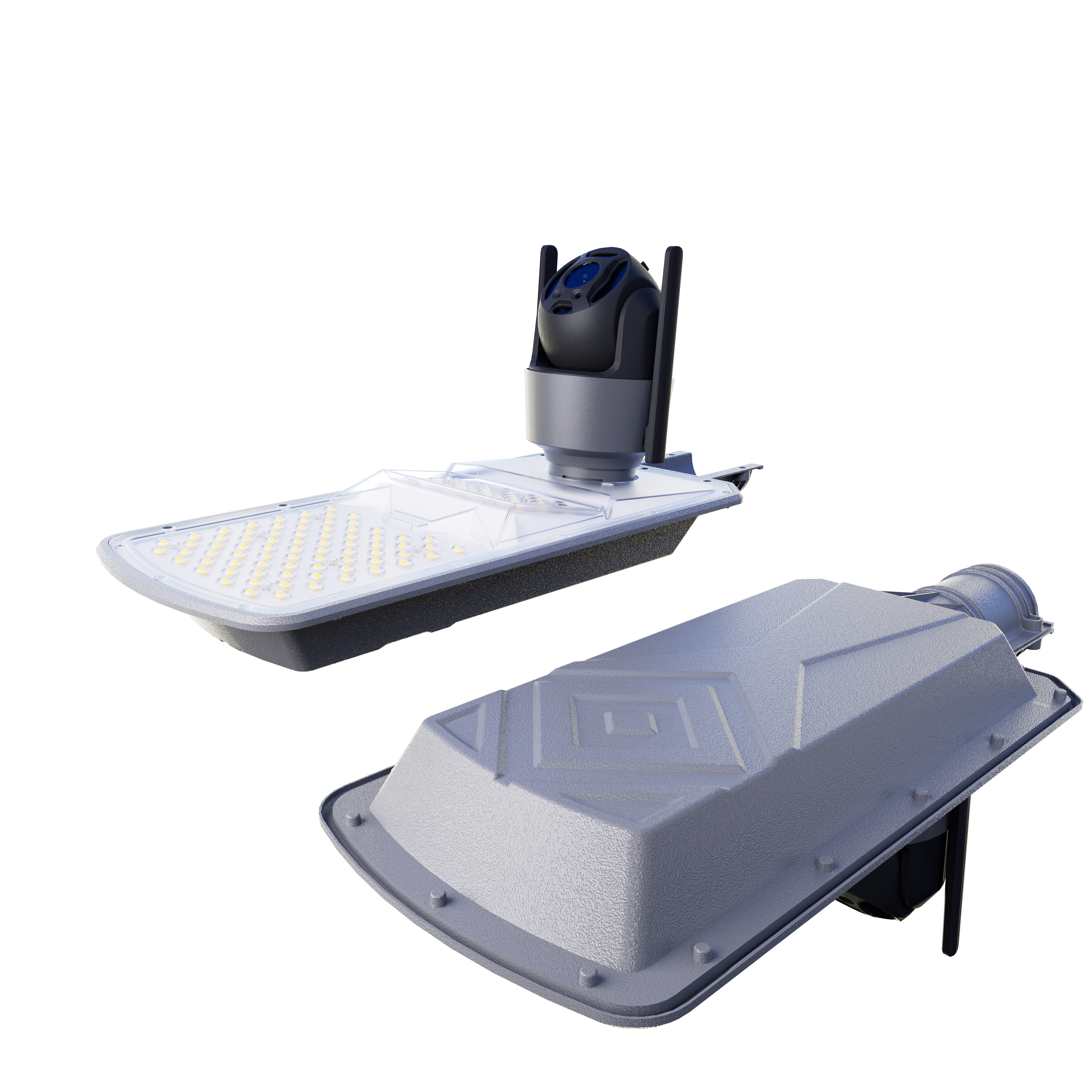 LED Split Solar Street Light With Wireless Camera Outdoor Solar Monitoring Light