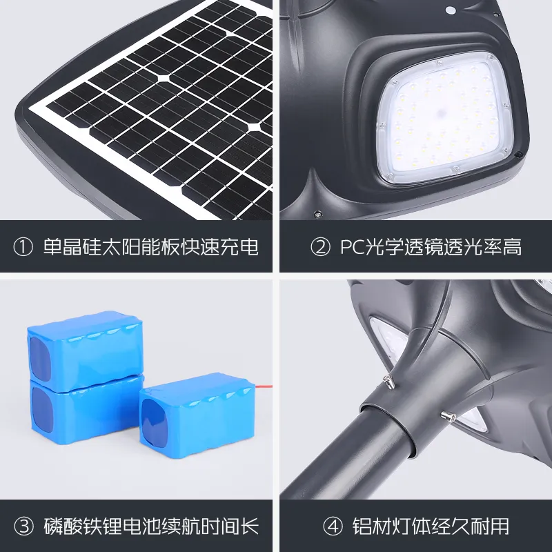 Solar Post Light Detail 2