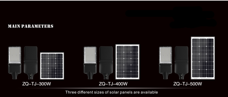 Solar Lamp Commercial LiFePO Lithium Battery IP65 Waterproof Outdoor Die-casting Aluminum Split Separated Led Solar Street Light
