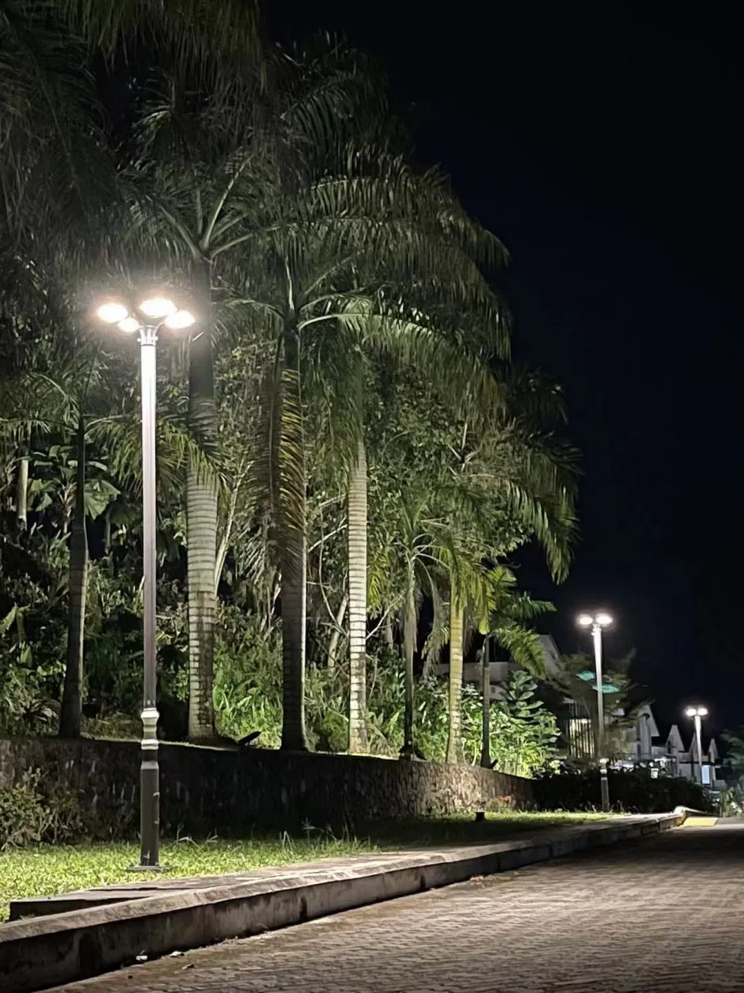 Outdoor Stand Alone Park Garden 40W Solar Powered LED Post Top Light