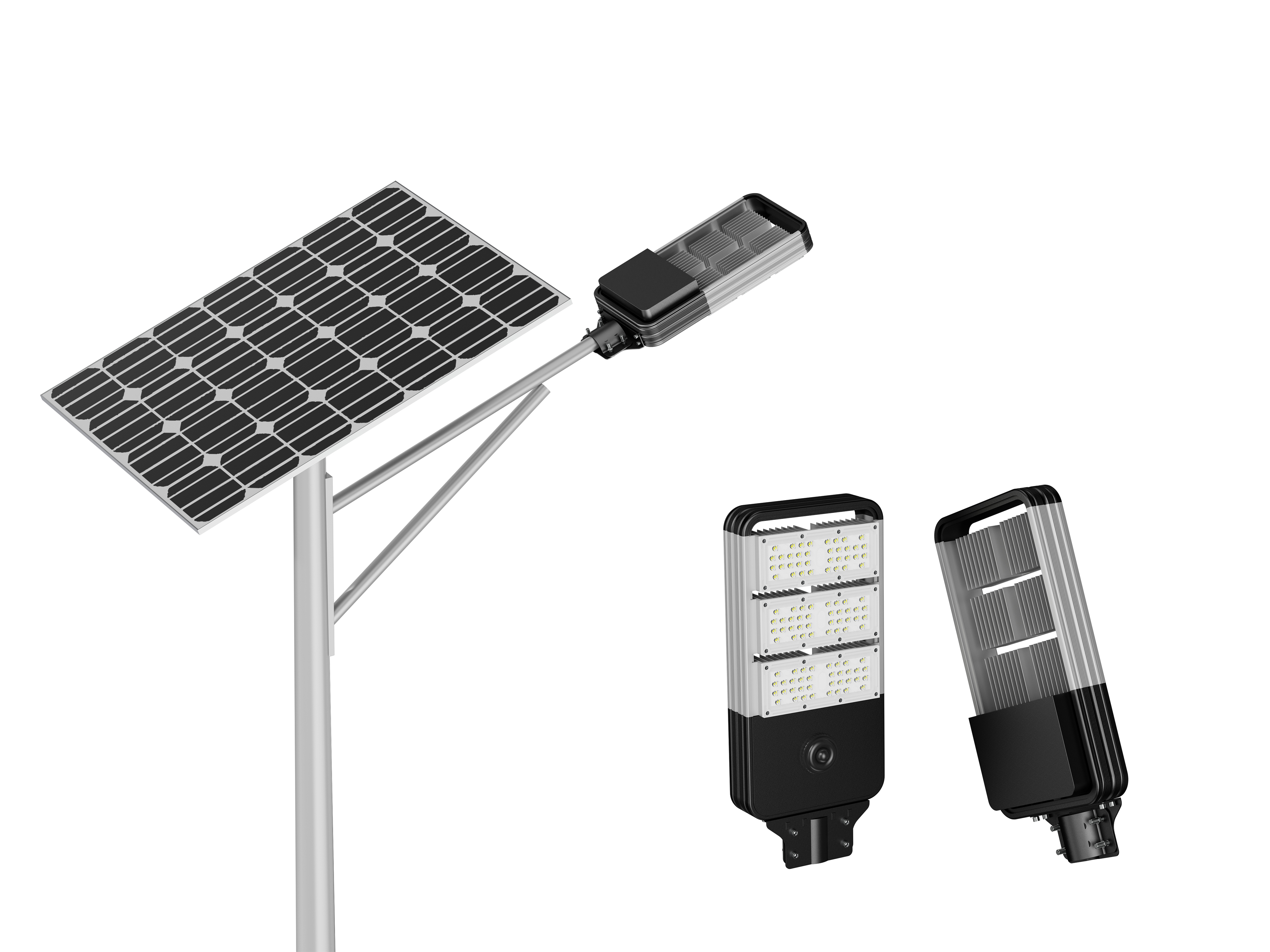 Factory Supply Efficient Smart LED Solar Street Lamp Waterproof IP65 Split Lamp