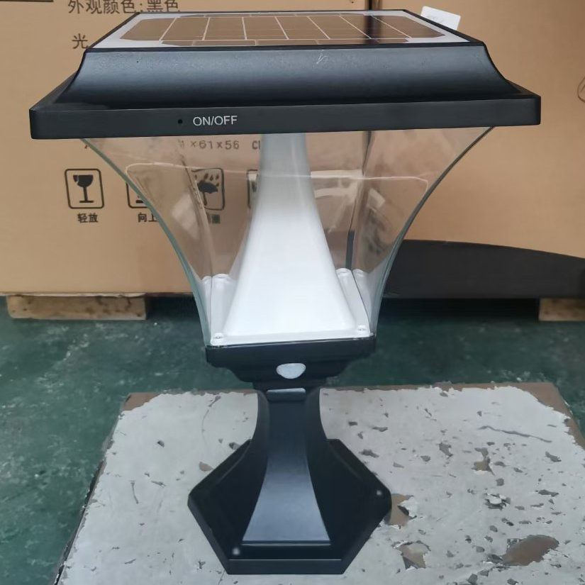 2 Years Warranty LED Light Solar Pillar Main Gate Lamp for Villa Garden Park Bollard Post Top Landscape