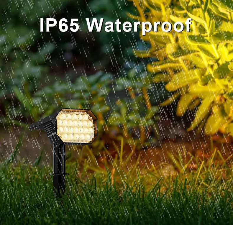 Black IP65 Waterproof Solar Garden Spot Light Landscape Outdoor Solar LED Spotlight for Trees