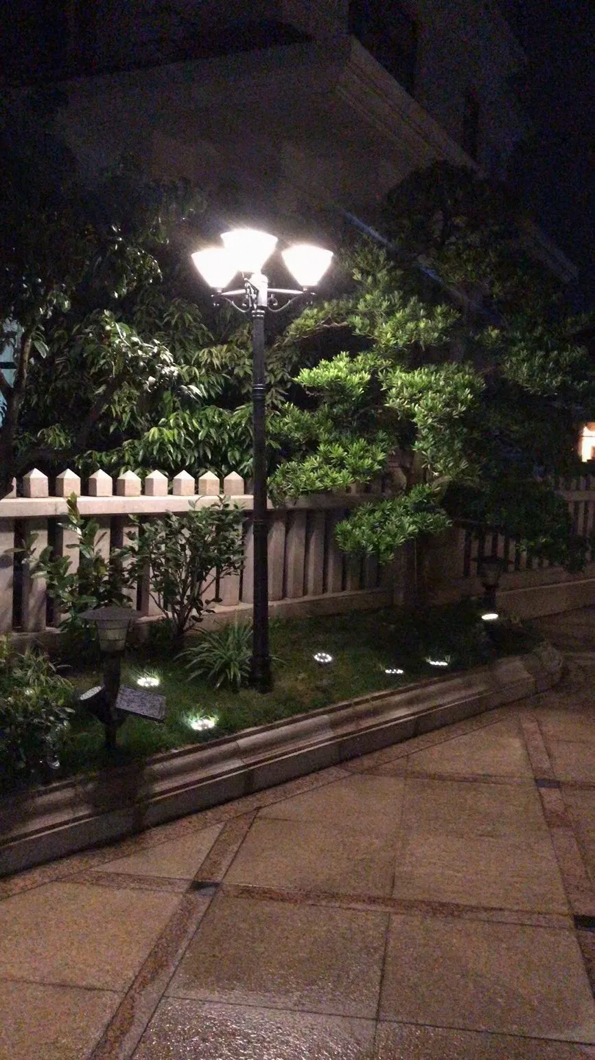 IP65 Waterproof Street Lighting Post Top Lamp LED Solar Garden Pole Light