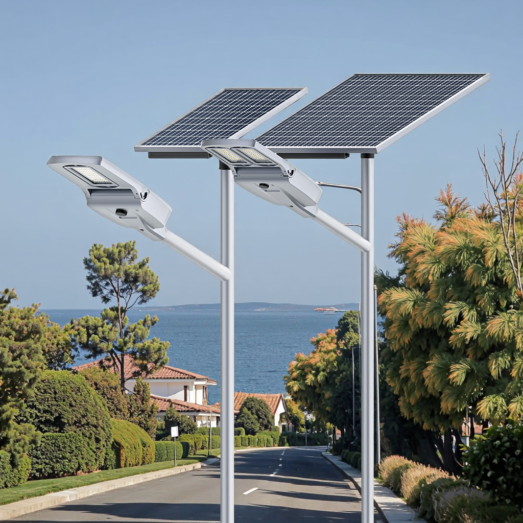 Ip66 Waterproof Smart Control Premium Outdoor Best Solar Street Lights 100W 200W 300W Split Type Solar Street Lights Set Price