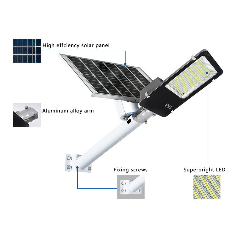 Led Customizable Split Type Waterproof High Brightness Energy Saving 1000watt Solar Street Light