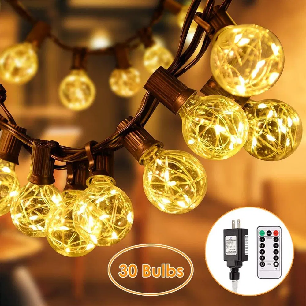 Outdoor Waterproof Solar Bulb Garden Holiday Christmas Wedding LED String Light