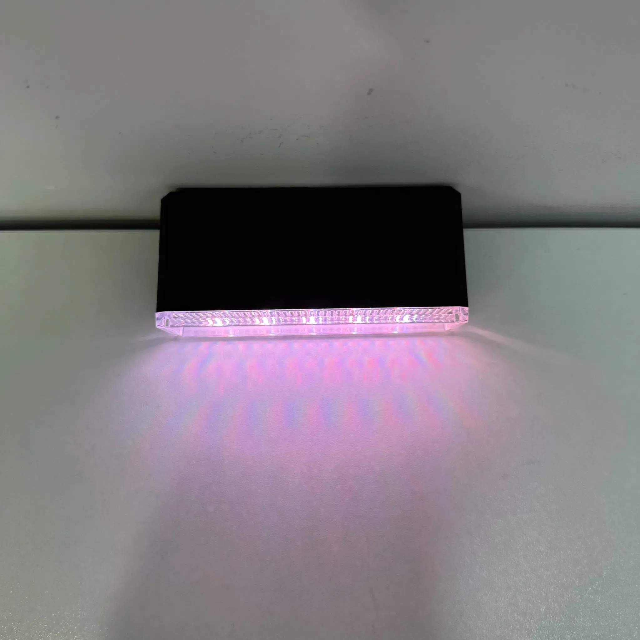 Solar Deck Light RGB Stair Lamp Landscape Garden LED Wall Light