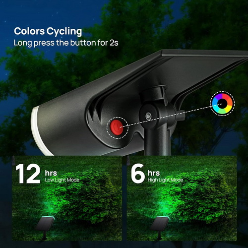 59 LEDs Solar Landscape Spotlights