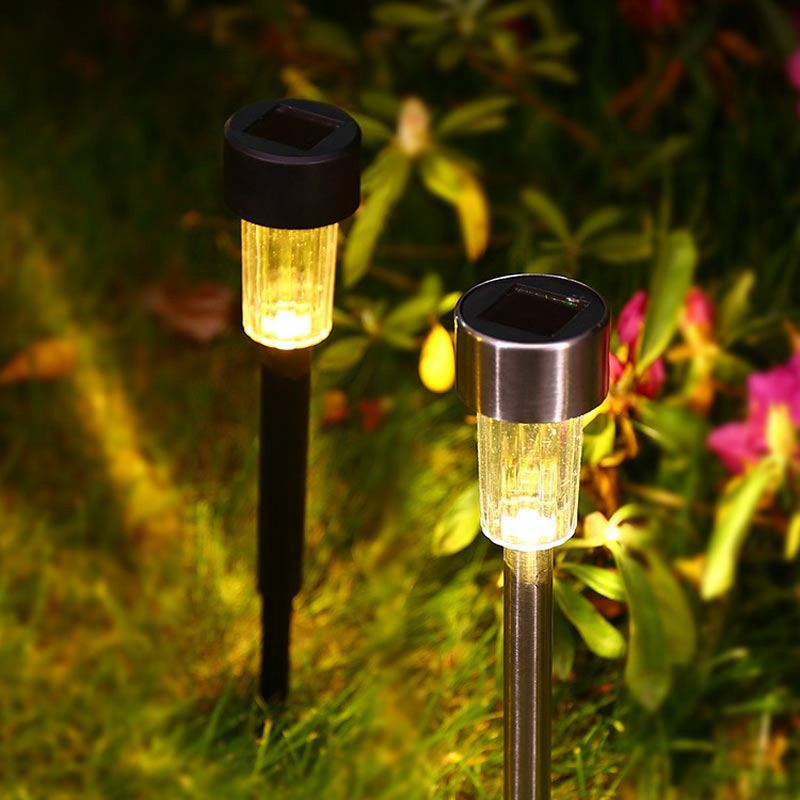Outdoor Garden LED Solar Pathway Light Landscape Path Spot Light