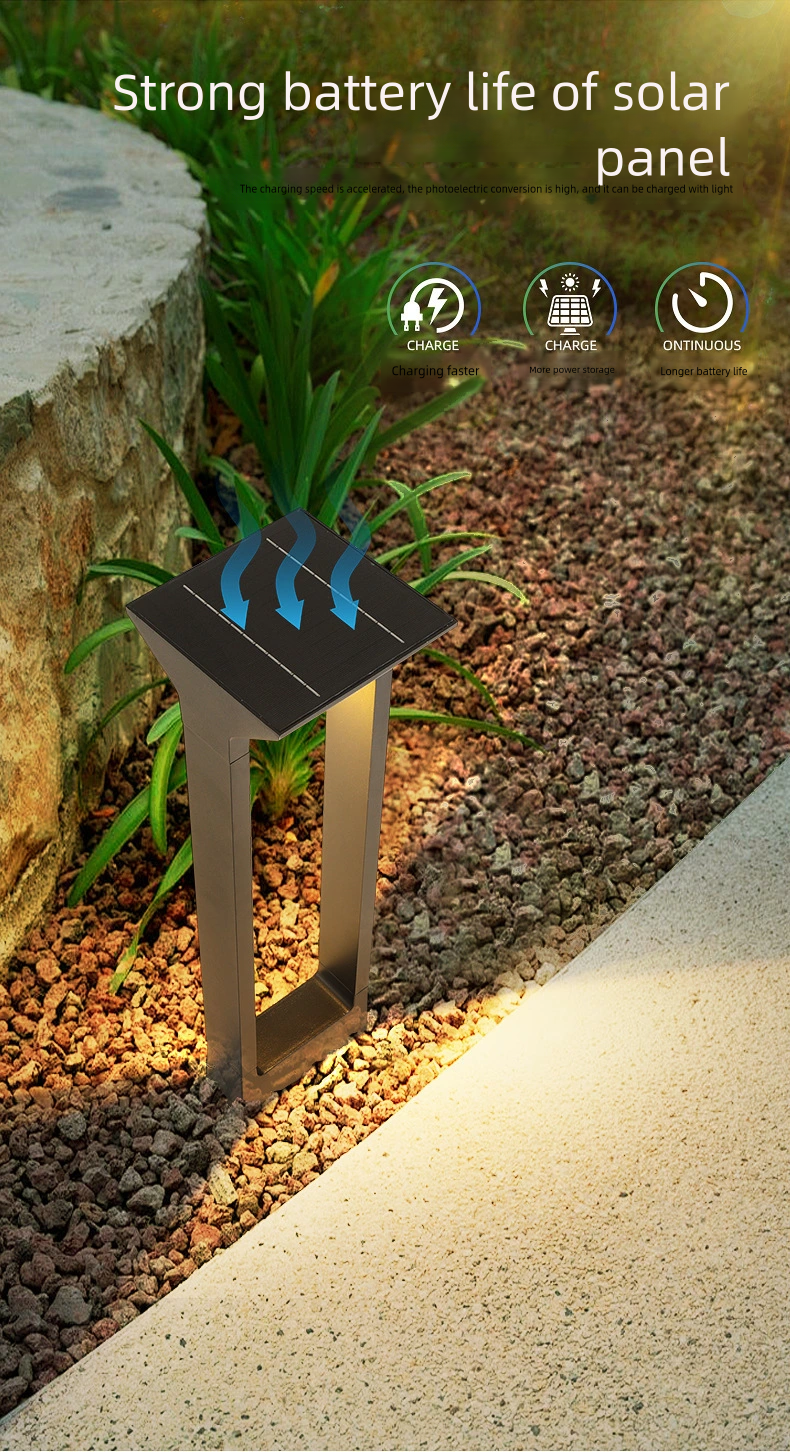 Outdoor Garden Solar Led Bollard Light dimensions