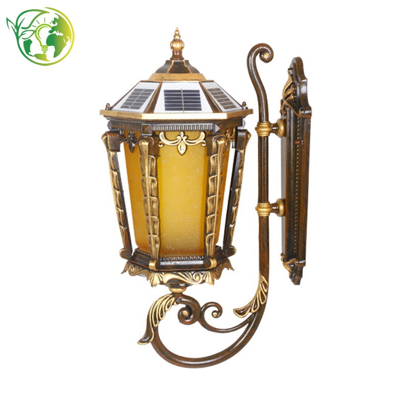Durable Aluminum Solar Wall Light for Commercial Buildings with Anti-Rust Coatin