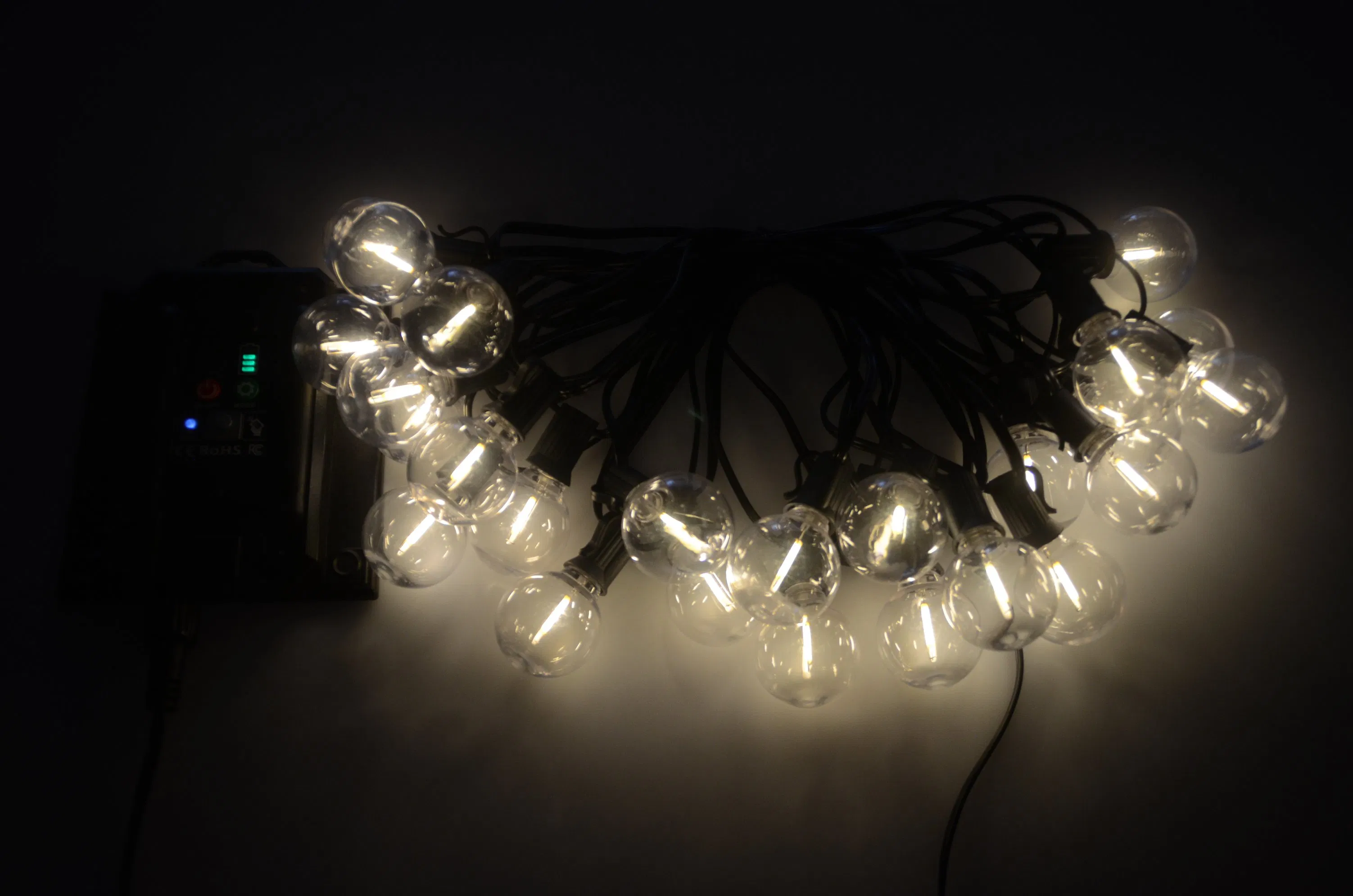 Outdoor Decorative Festival Solar String Light G40 LED Bulb Garden Camping Light