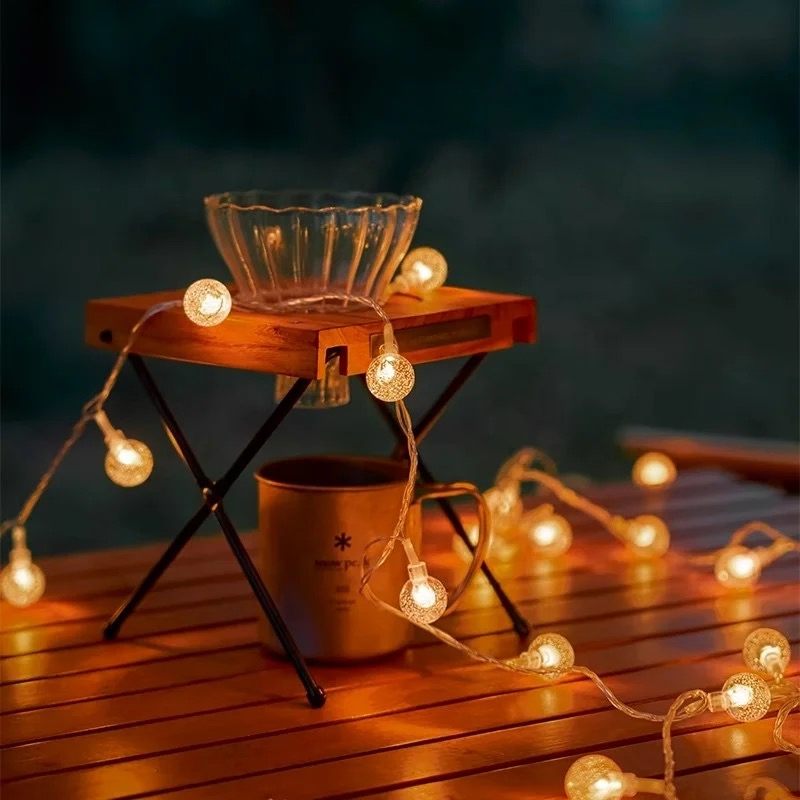 Hot Design IP65 Waterproof Crystal Ball Bubble Fairy Solar String Light for Christmas Garden Festival Wedding Holiday Decor