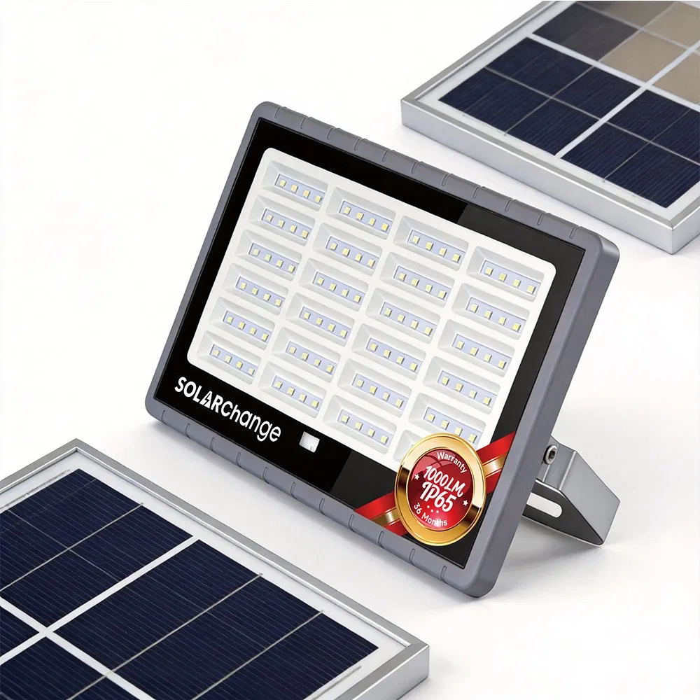 ISO CCC Certified Chinese Manufacturer IP65 Waterproof Solar Floodlight 5W 10W 15W Used for Factory, Park, Streetlight, Camping, Courtyard Lights with Low Cost