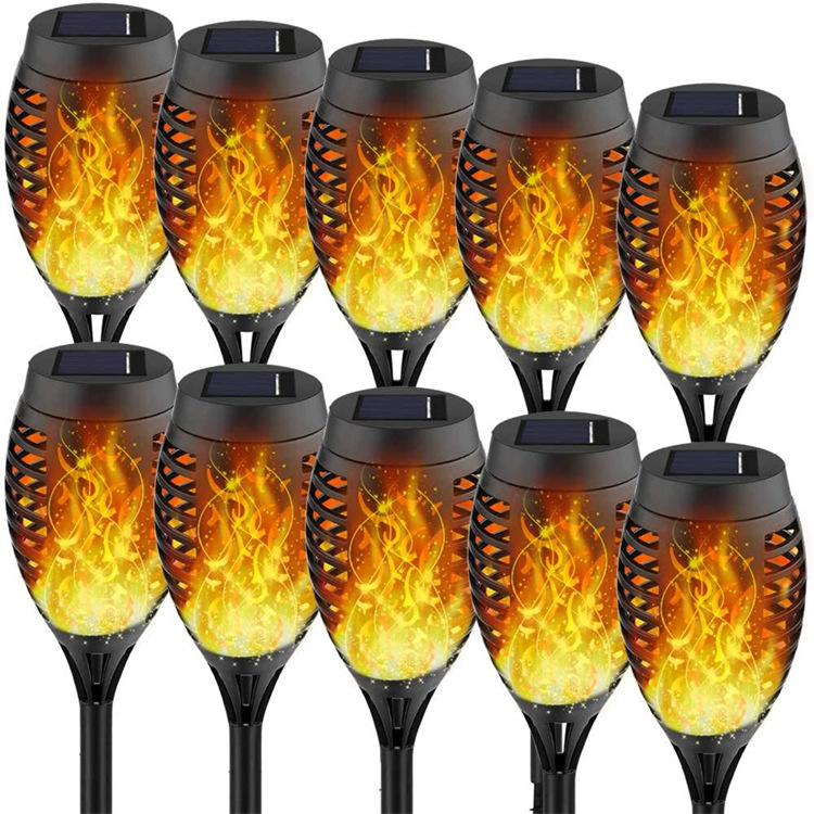 Outdoor Waterproof Lawn Flame Lamp Solar Powered Led Light Solar Garden Light Dancing Flicker Flame Light Landscape Yard